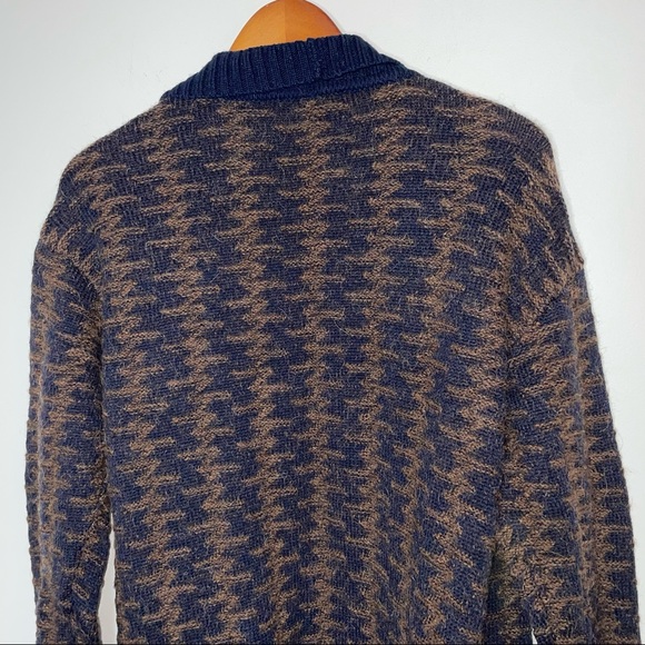 Pendleton Wool Alpaca Sweater Open front Cardigan Size L - Picture 2 of 15